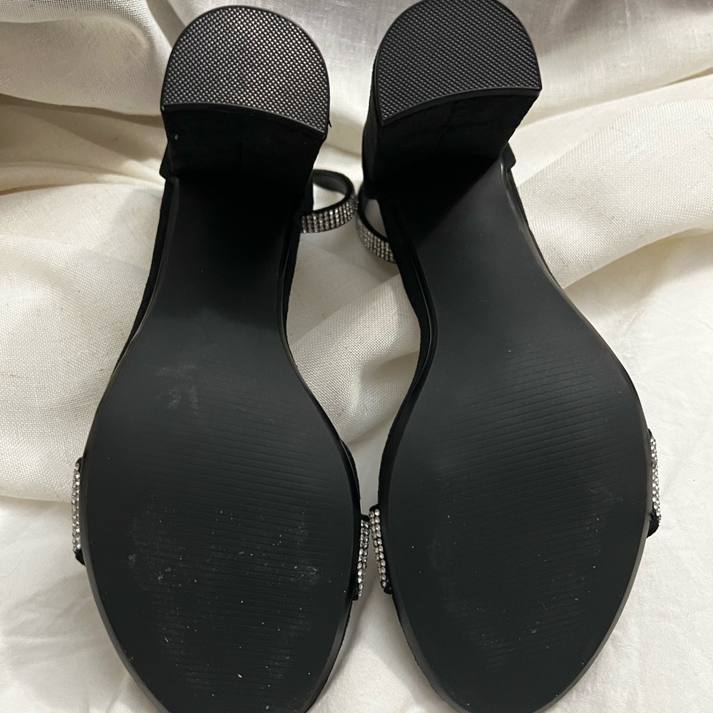Kalina Embellished Suede Ankle-Strap Sandals - Picture 4 of 8